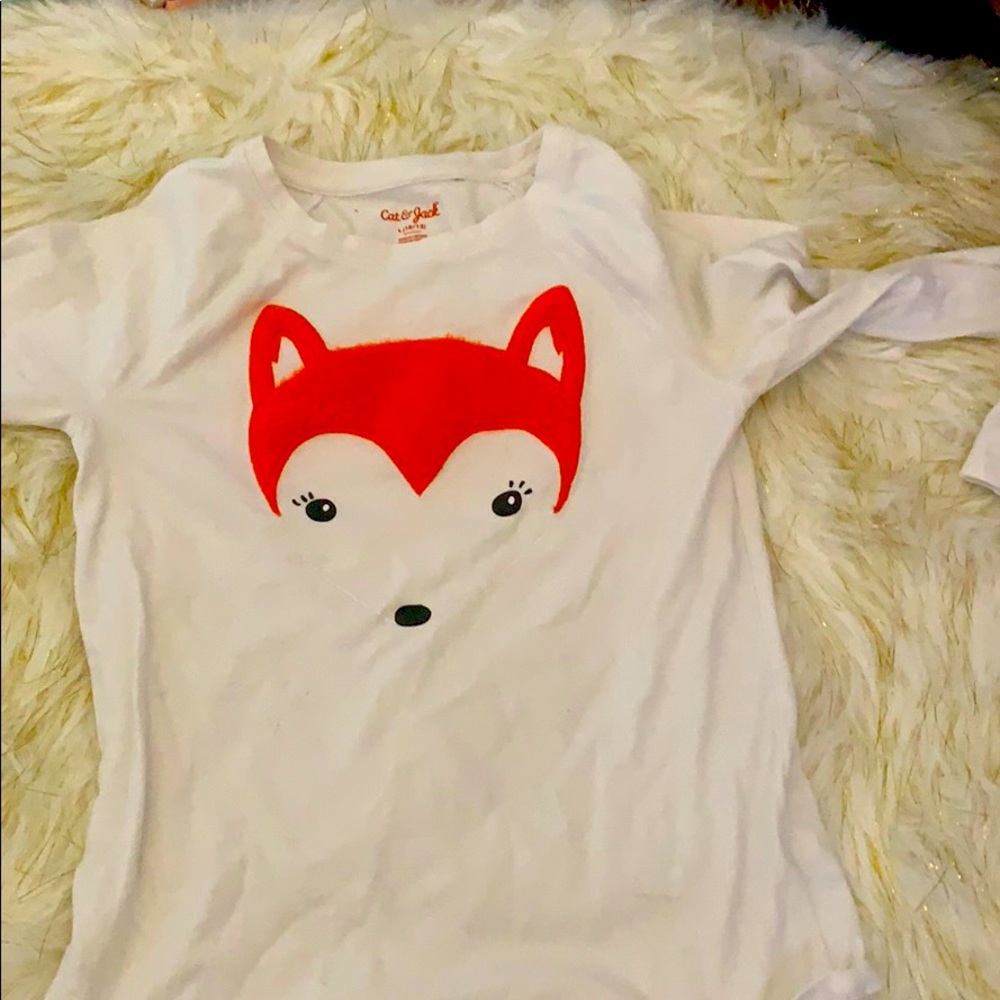 Cat and jack (10-12) long sleeve fox shirt